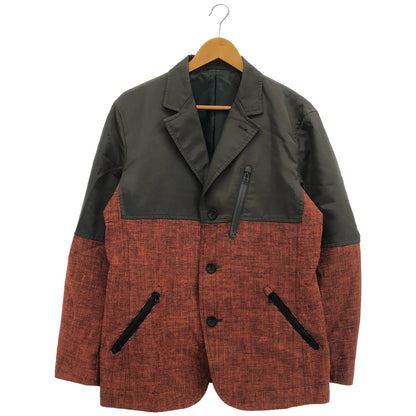 ISSEY MIYAKE MEN イッセイミヤケメン ME33FD120 オレンジ 切り替え テーラードジャケット トップス