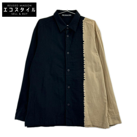 ISSEY MIYAKE MEN イッセイミヤケメン 20SS ME01FJ108 ぼうし絞り アシンメトリー長袖シャツ トップス