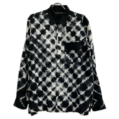 ISSEY MIYAKE MEN イッセイミヤケメン 99ss　ME91FJ115 ブラック 板染めポケットシャツ トップス