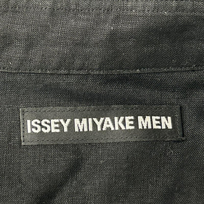 ISSEY MIYAKE MEN イッセイミヤケメン 99ss　ME91FJ115 ブラック 板染めポケットシャツ トップス