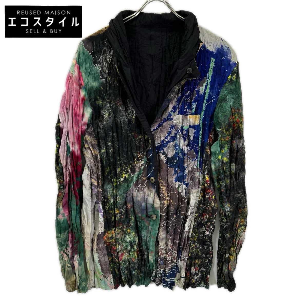 ISSEY MIYAKE MEN イッセイミヤケメン 13AW ME33FD061 プリーツ　転写　ねじり加工　ジャケット ジャケット