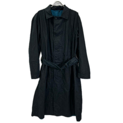 ISSEY MIYAKE MEN イッセイミヤケメン 14AW ME43FA044 ブラック×ブルー シワ加工 ジャケットコート コート