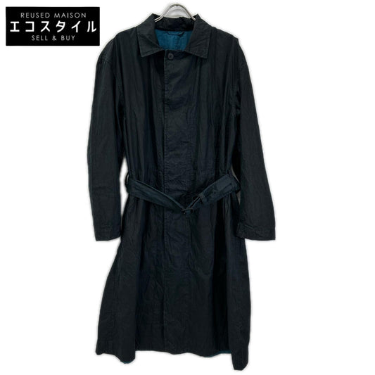 ISSEY MIYAKE MEN イッセイミヤケメン 14AW ME43FA044 ブラック×ブルー シワ加工 ジャケットコート コート
