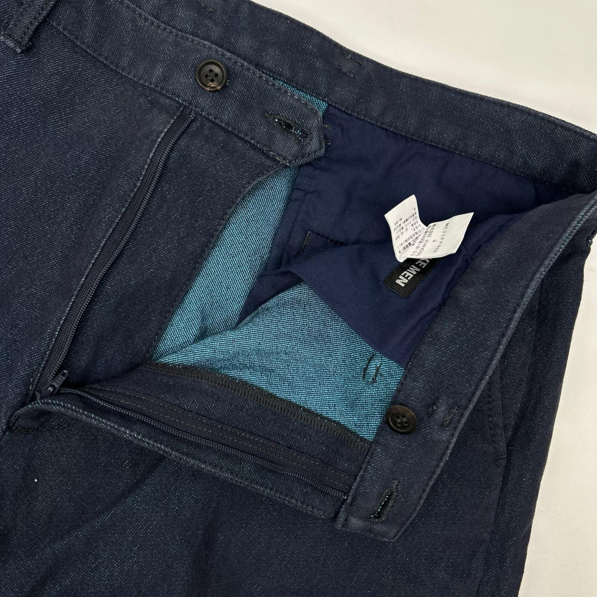 ISSEY MIYAKE MEN イッセイミヤケメン 17SS ME71FF050 ネイビー コットンツイルストレッチパンツ ボトムス