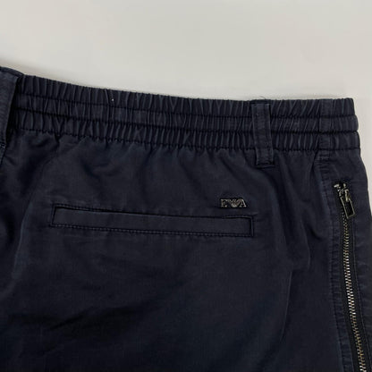 EMPORIOARMANI エンポリオアルマーニ 3R1PF5 1NSEZ ネイビー レーヨン混 ジョガーパンツ ボトムス