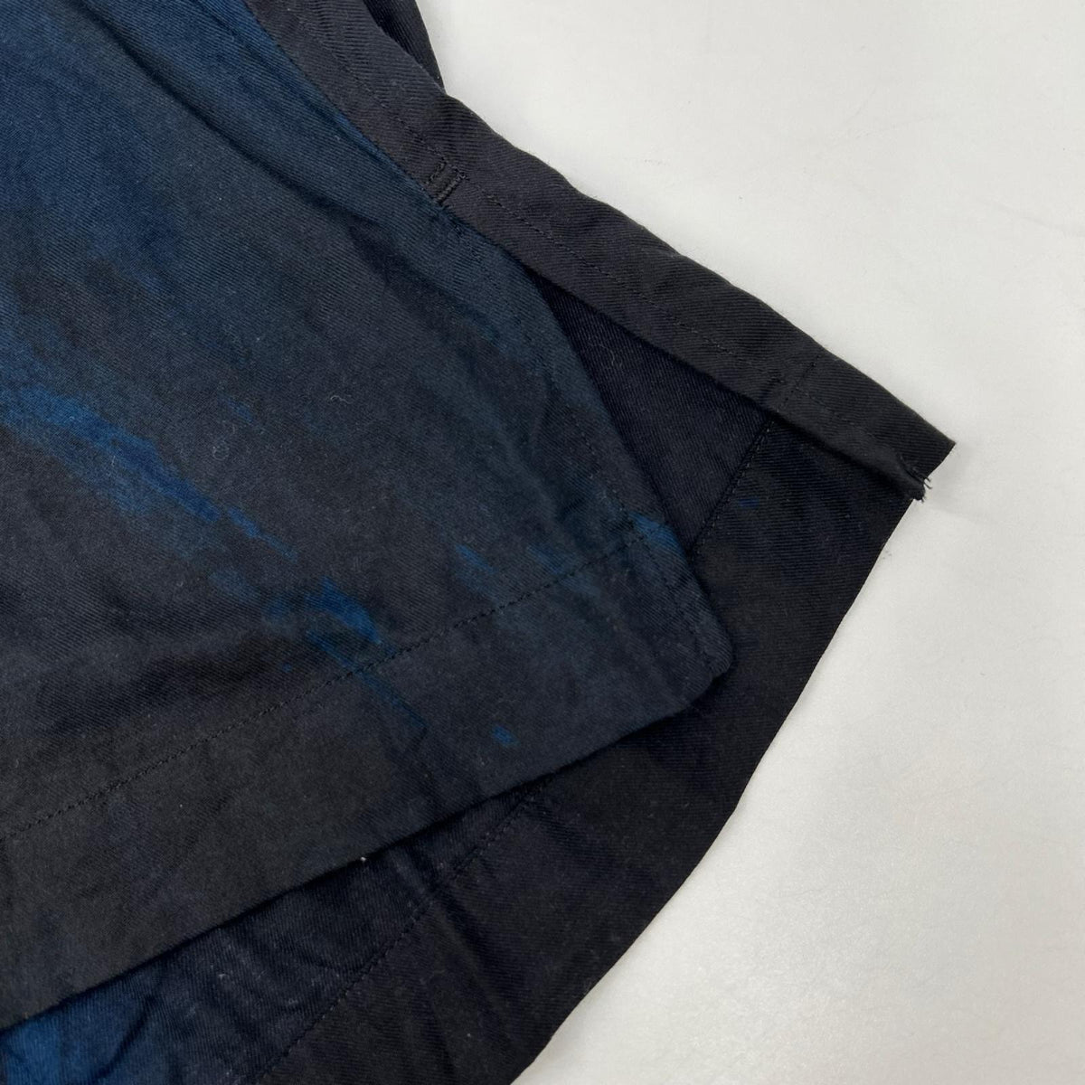 ISSEY MIYAKE MEN イッセイミヤケメン 19AW ブラック×ブルー ME93FJ137 総柄比翼シャツ トップス