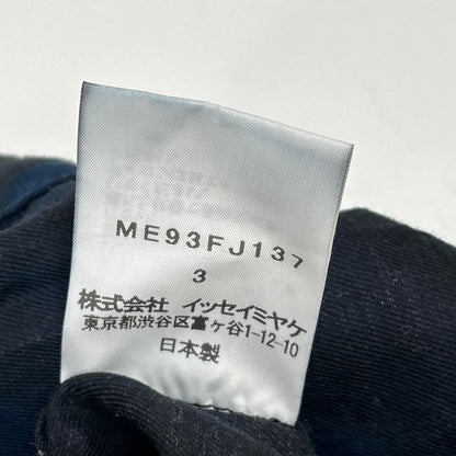 ISSEY MIYAKE MEN イッセイミヤケメン 19AW ブラック×ブルー ME93FJ137 総柄比翼シャツ トップス