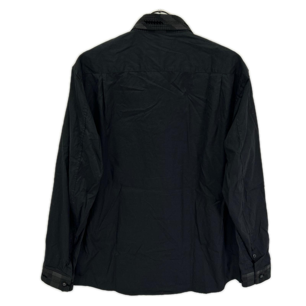 ISSEY MIYAKE MEN イッセイミヤケメン 15AW ブラック×グレー ME53FJ065 総柄 幾何学模様シャツ トップス
