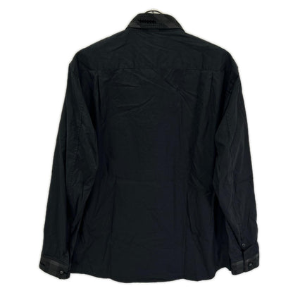 ISSEY MIYAKE MEN イッセイミヤケメン 15AW ブラック×グレー ME53FJ065 総柄 幾何学模様シャツ トップス