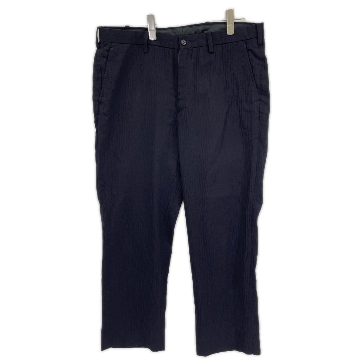 ISSEY MIYAKE MEN イッセイミヤケメン ネイビー ME21FF026 シワ加工 スラックス ボトムス