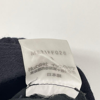 ISSEY MIYAKE MEN イッセイミヤケメン ネイビー ME21FF026 シワ加工 スラックス ボトムス