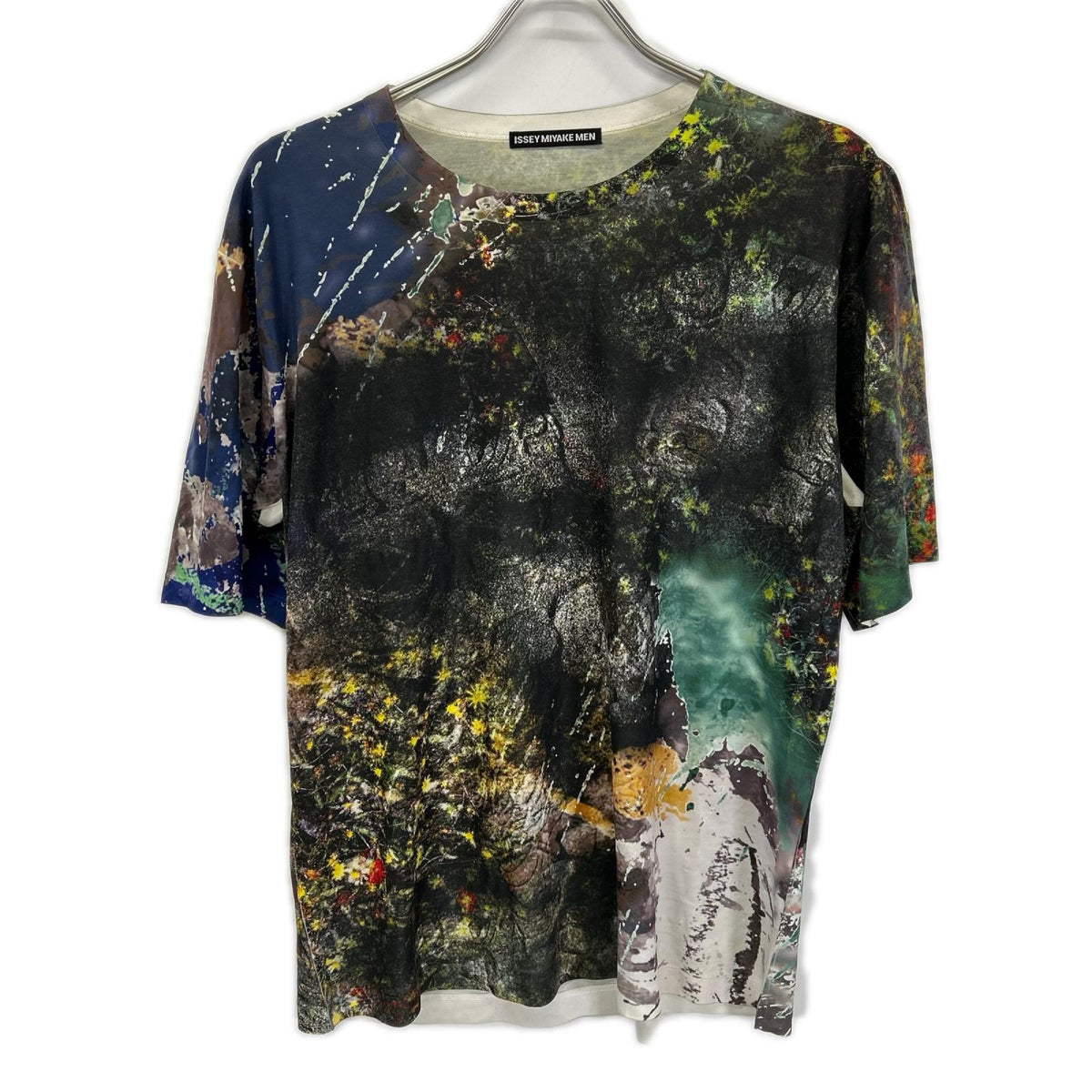 ISSEY MIYAKE MEN イッセイミヤケメン グリーン ME33JK179 総柄 半袖Tシャツ トップス
