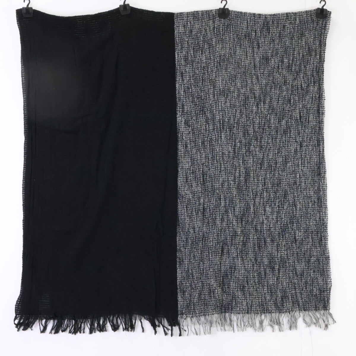 ISSEY MIYAKE MEN イッセイミヤケメン ME93AD003 バイカラー シルク混コットン ストール