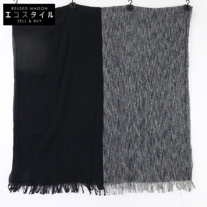 ISSEY MIYAKE MEN イッセイミヤケメン ME93AD003 バイカラー シルク混コットン ストール