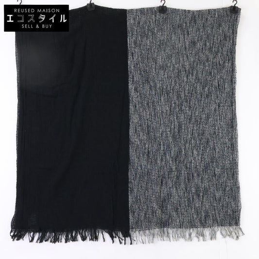 ISSEY MIYAKE MEN イッセイミヤケメン ME93AD003 バイカラー シルク混コットン ストール