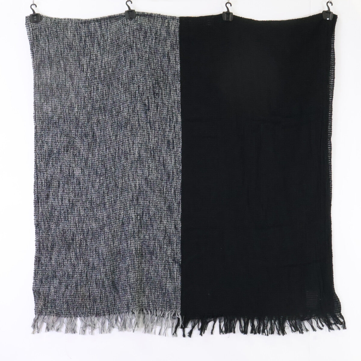 ISSEY MIYAKE MEN イッセイミヤケメン ME93AD003 バイカラー シルク混コットン ストール