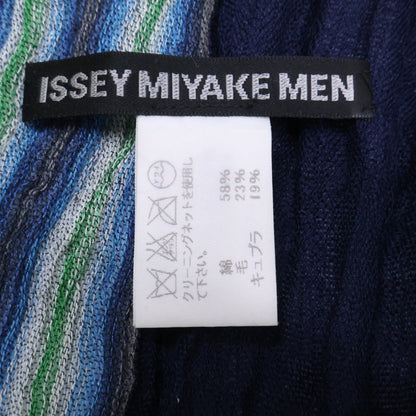 ISSEY MIYAKE MEN イッセイミヤケメン ME43AD004 コットン/ウール プリーツ ストール