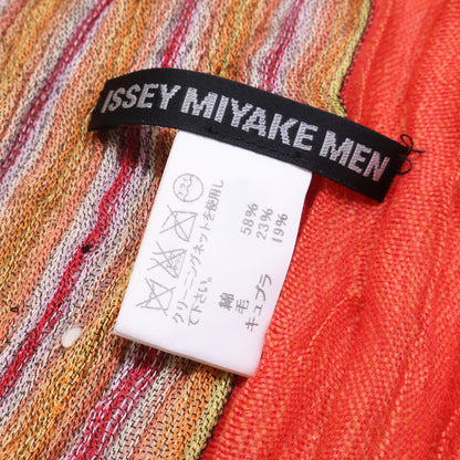 ISSEY MIYAKE MEN イッセイミヤケメン ME43AD004 コットン/ウール プリーツ ストール