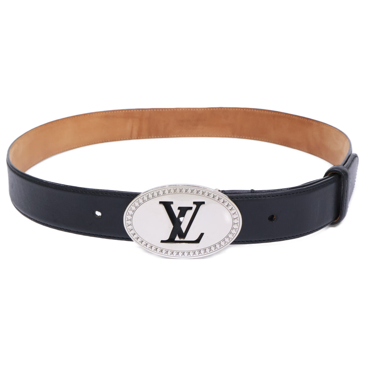 LOUIS VUITTON ルイヴィトン M9862 LVロゴバックル サンチュール オヴァール ベルト