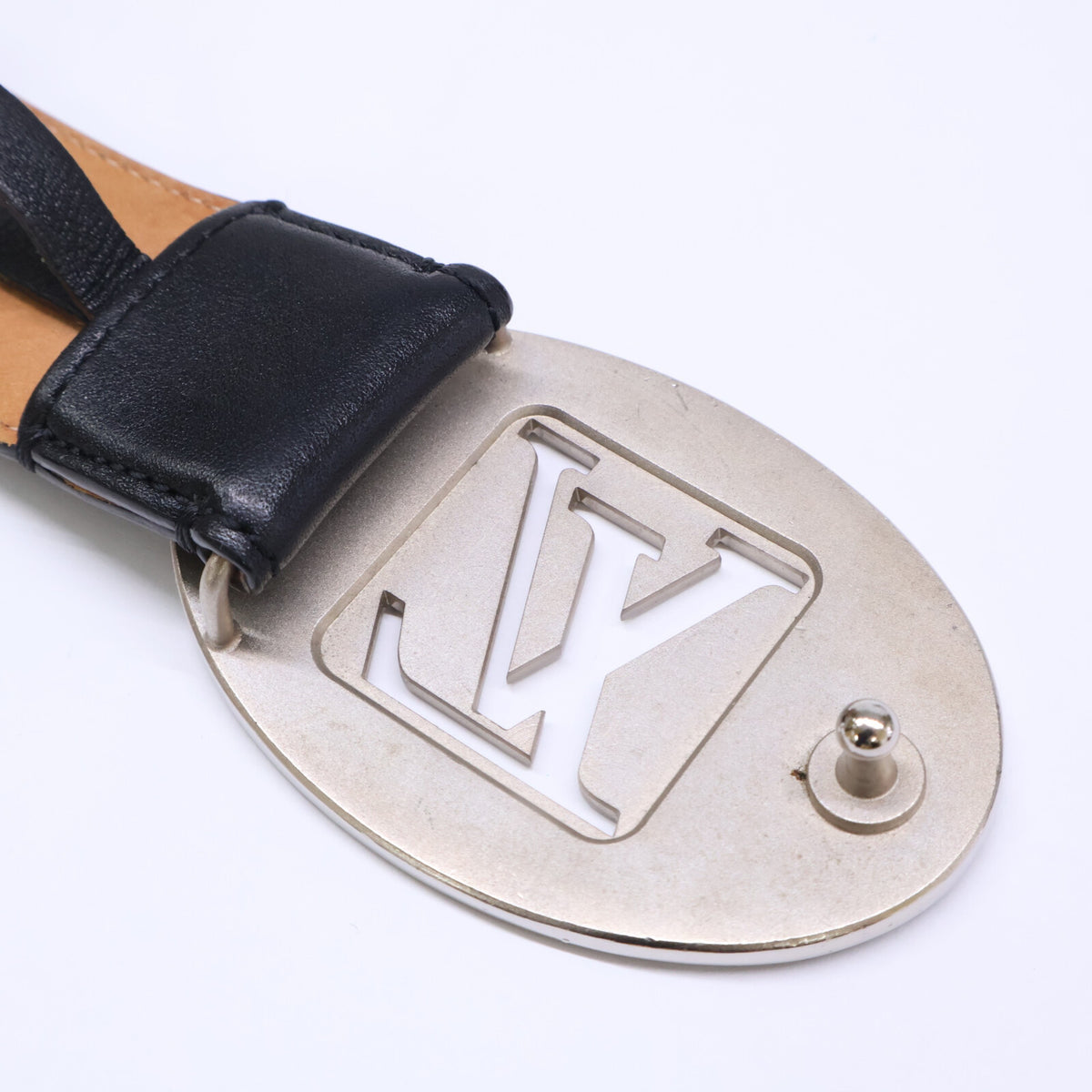 LOUIS VUITTON ルイヴィトン M9862 LVロゴバックル サンチュール オヴァール ベルト