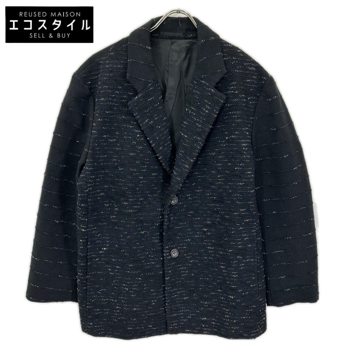 ISSEY MIYAKE MEN イッセイミヤケメン 19AW ブラック ME93FD087 裂き織り2Bテーラードジャケット ジャケット