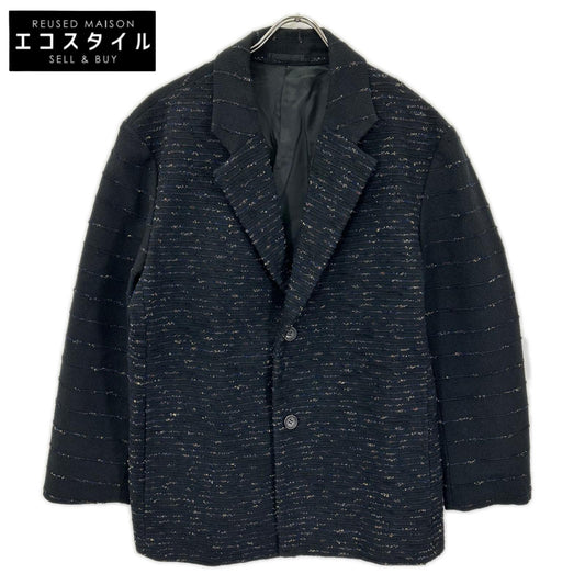 ISSEY MIYAKE MEN イッセイミヤケメン 19AW ブラック ME93FD087 裂き織り2Bテーラードジャケット ジャケット
