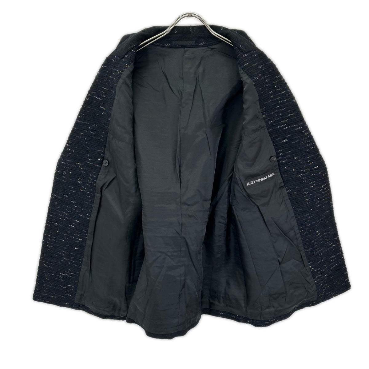 ISSEY MIYAKE MEN イッセイミヤケメン 19AW ブラック ME93FD087 裂き織り2Bテーラードジャケット ジャケット