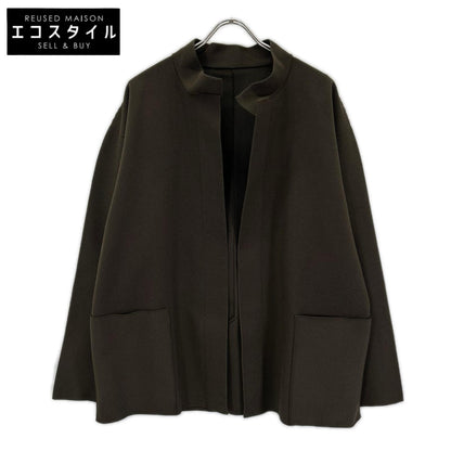 HOMME PLISSE ISSEY MIYAKE オムプリッセ イッセイミヤケ 25SS ブラウン HP51KD220 インレイド ニット スタンドカラージャケット ジャケット