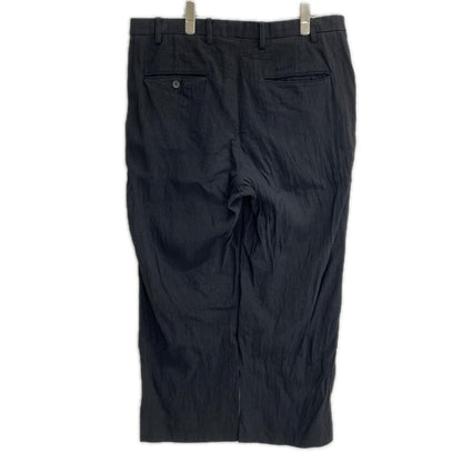 ISSEY MIYAKE MEN イッセイミヤケメン 12SS ブラック ME21FF076 リネン スラックスパンツ ボトムス