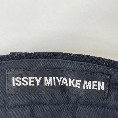 ISSEY MIYAKE MEN イッセイミヤケメン 12SS ブラック ME21FF076 リネン スラックスパンツ ボトムス