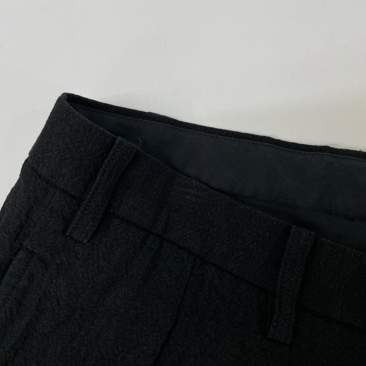 ISSEY MIYAKE MEN イッセイミヤケメン 12SS ブラック ME21FF076 リネン スラックスパンツ ボトムス