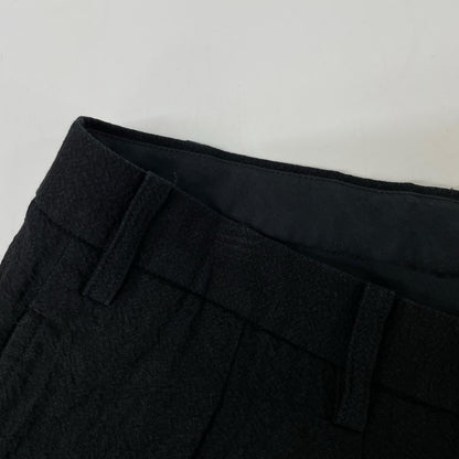 ISSEY MIYAKE MEN イッセイミヤケメン 12SS ブラック ME21FF076 リネン スラックスパンツ ボトムス