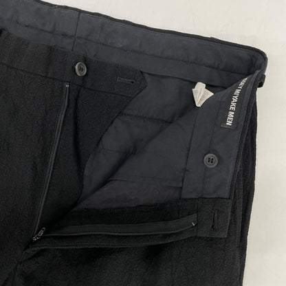 ISSEY MIYAKE MEN イッセイミヤケメン 12SS ブラック ME21FF076 リネン スラックスパンツ ボトムス