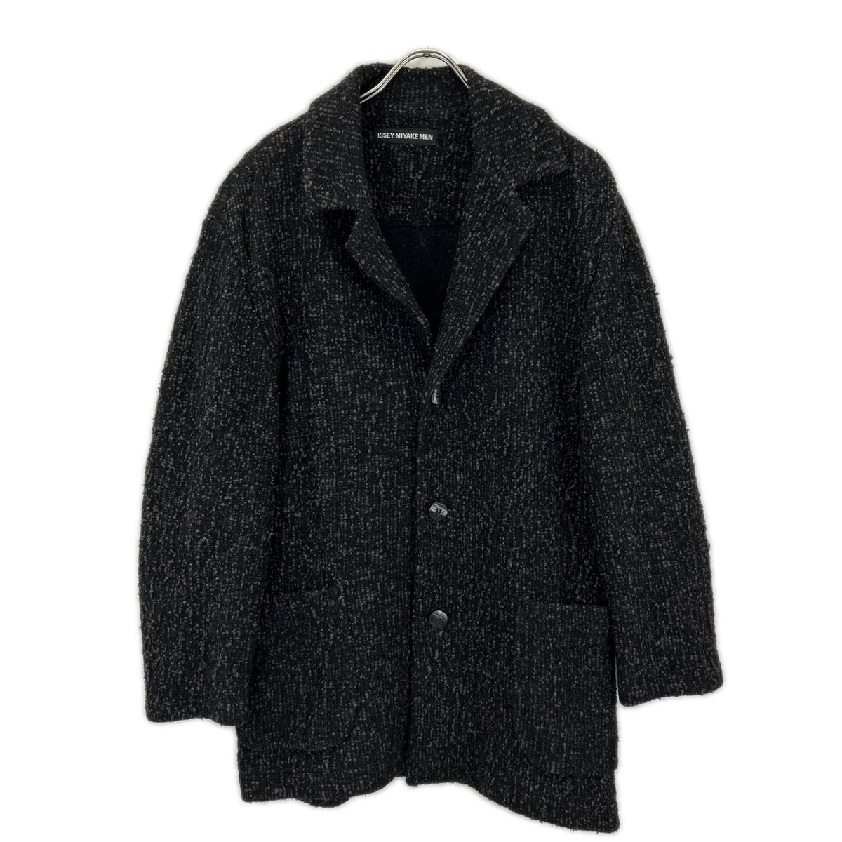 ISSEY MIYAKE MEN イッセイミヤケメン 12AW ブラック ME23KO011 ツイードニットジャケット ジャケット