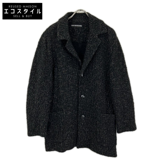 ISSEY MIYAKE MEN イッセイミヤケメン 12AW ブラック ME23KO011 ツイードニットジャケット ジャケット