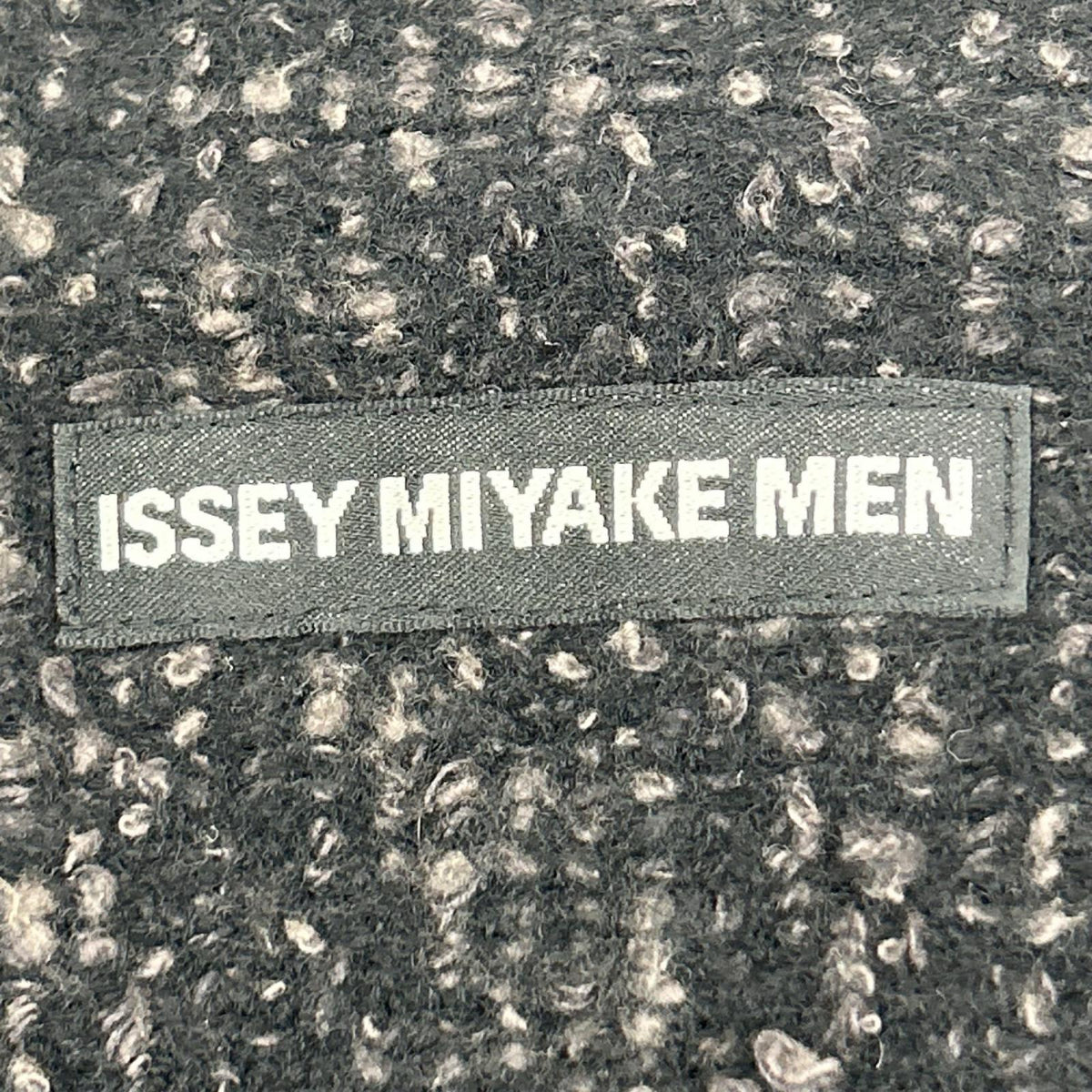 ISSEY MIYAKE MEN イッセイミヤケメン 12AW ブラック ME23KO011 ツイードニットジャケット ジャケット