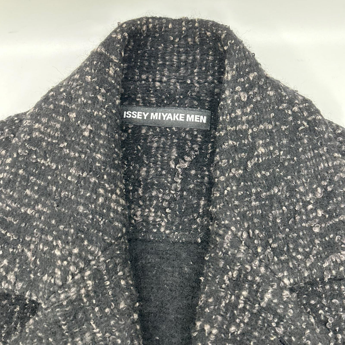 ISSEY MIYAKE MEN イッセイミヤケメン 12AW ブラック ME23KO011 ツイードニットジャケット ジャケット