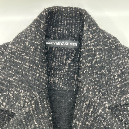 ISSEY MIYAKE MEN イッセイミヤケメン 12AW ブラック ME23KO011 ツイードニットジャケット ジャケット