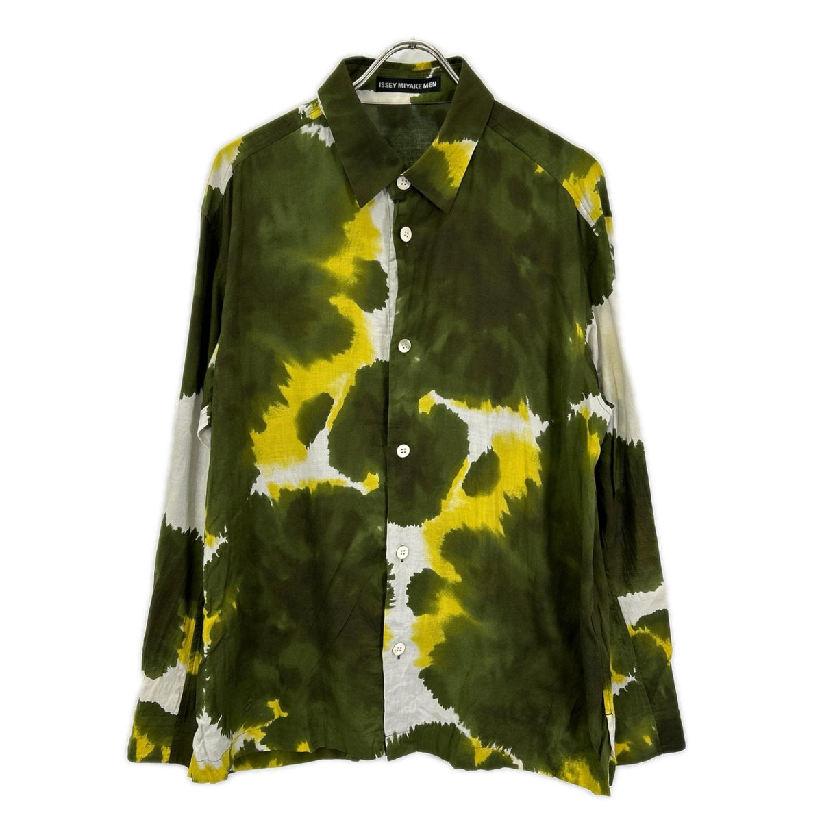 ISSEY MIYAKE MEN イッセイミヤケメン 20SS グリーン ME01FJ136 BIOTOPEプリント 長袖シャツ トップス