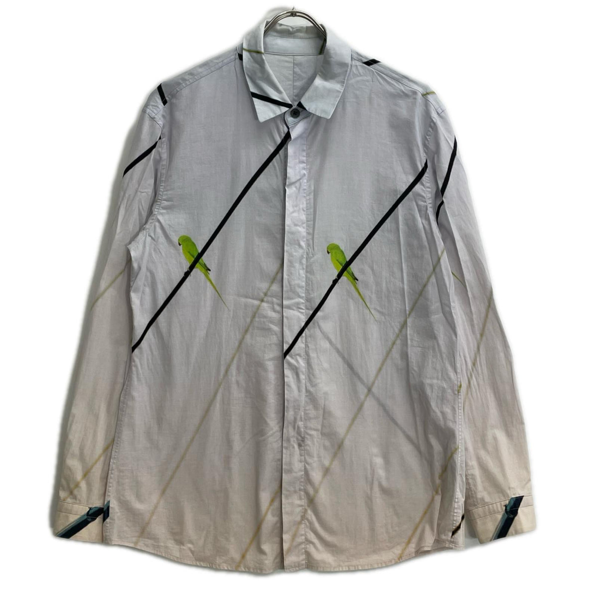 ISSEY MIYAKE MEN イッセイミヤケメン 16SS ブルー×ピンク ME61FJ034 インコ シャツ トップス