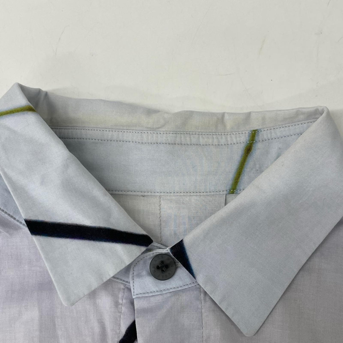 ISSEY MIYAKE MEN イッセイミヤケメン 16SS ブルー×ピンク ME61FJ034 インコ シャツ トップス