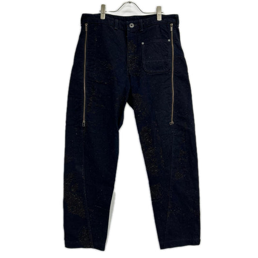 ISSEY MIYAKE MEN イッセイミヤケメン 15AW ME53FF081 インディゴ染め サイドジップ デニムパンツ ボトムス