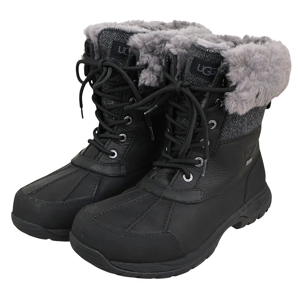 UGG アグ M BUTTE ブーツ シューズ メンズ ブラック×グレー 9 シューズ