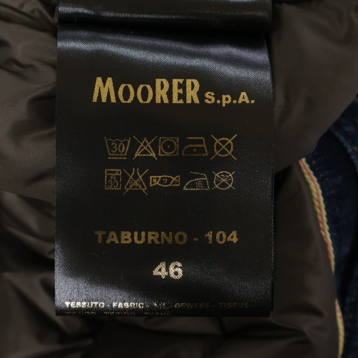 MOORER ムーレー 【美品】TABURNO-104 ボアカラー デニム ダウンジャケット ジャケット