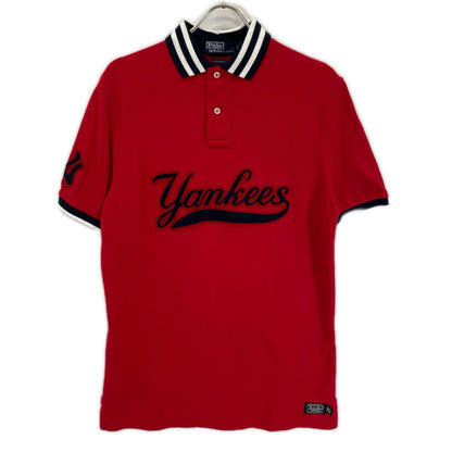 POLObyRalphLauren ポロラルフローレン レッド MLB NYヤンキースロゴ ポロシャツ トップス