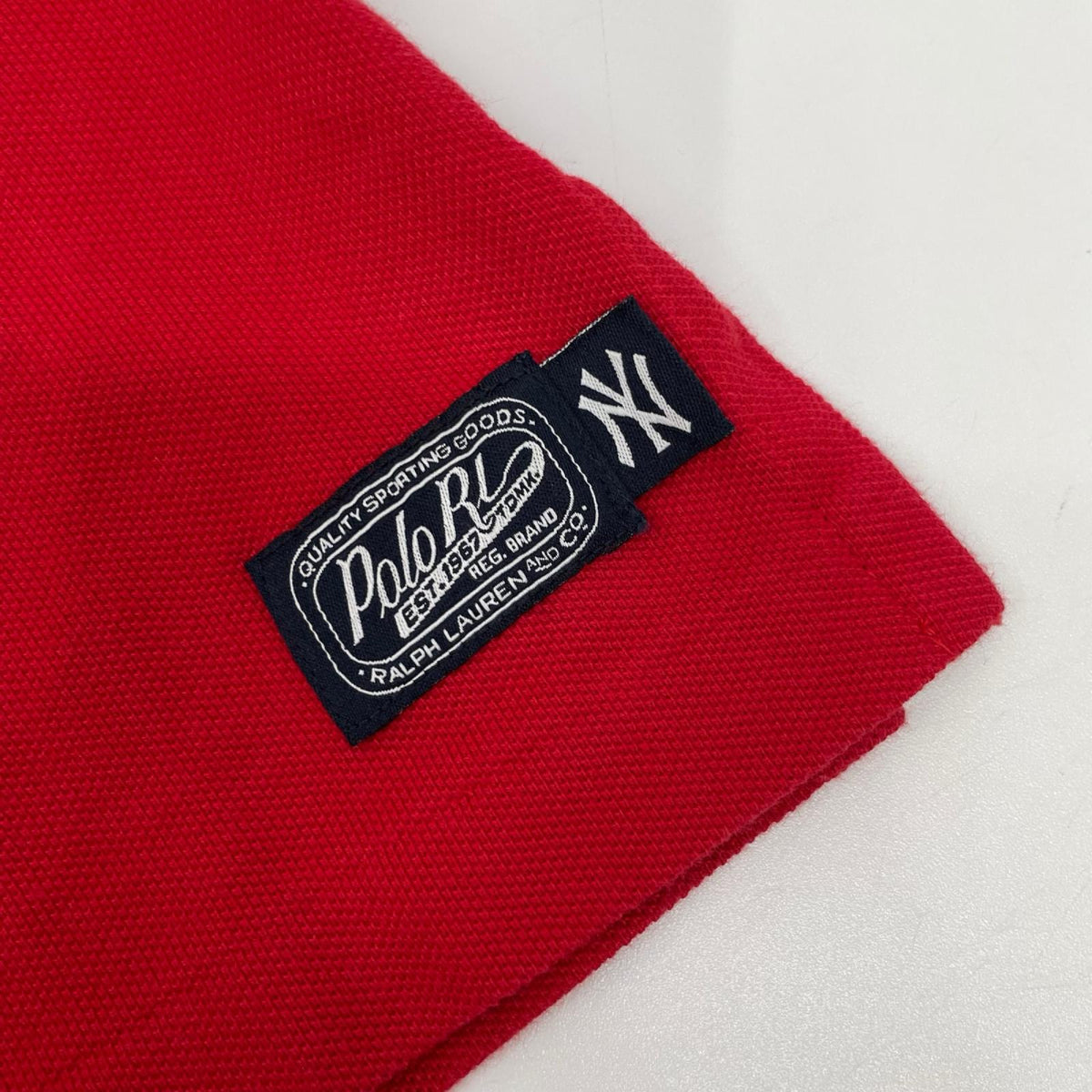 POLObyRalphLauren ポロラルフローレン レッド MLB NYヤンキースロゴ ポロシャツ トップス