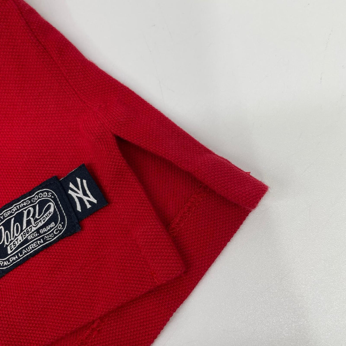 POLObyRalphLauren ポロラルフローレン レッド MLB NYヤンキースロゴ ポロシャツ トップス
