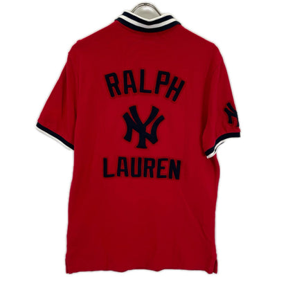 POLObyRalphLauren ポロラルフローレン レッド MLB NYヤンキースロゴ ポロシャツ トップス
