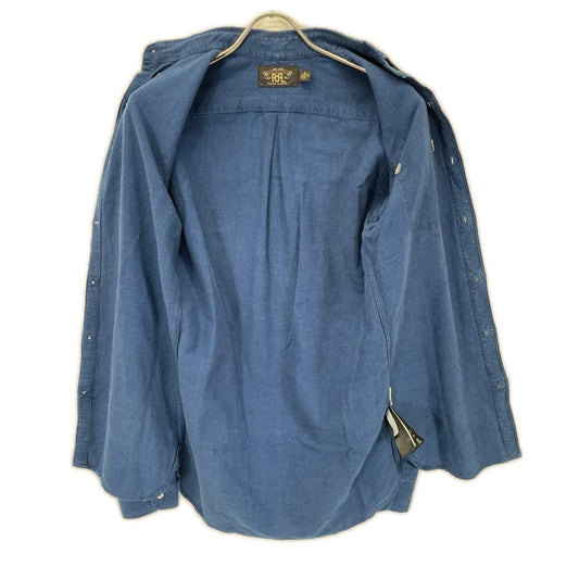 RRL ダブルアールエル ブルー 782505194001 長袖ボタンダウンシャツ トップス