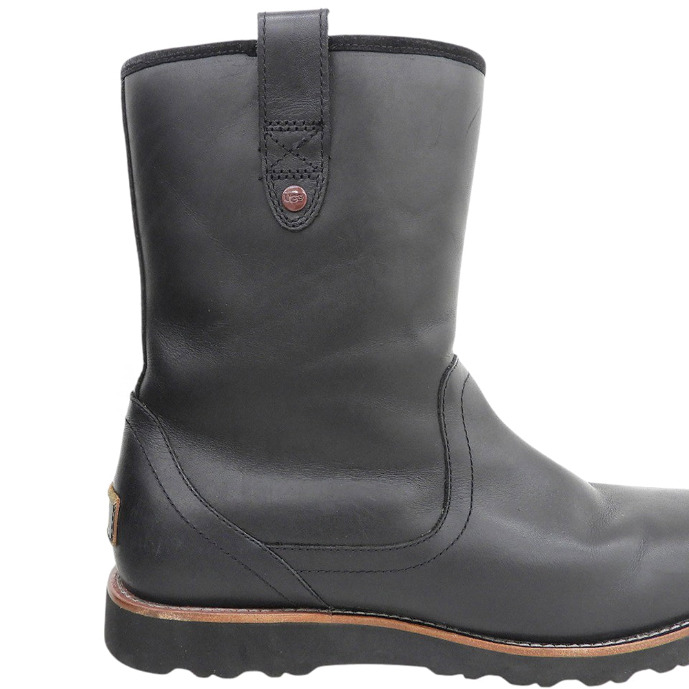 UGG アグ STONEMAN ボアブーツ シューズ メンズ ブラック 27.0cm シューズ